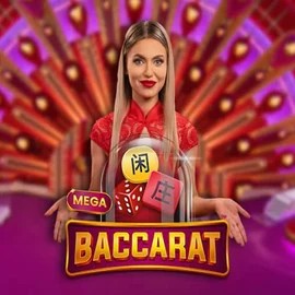 Mega Baccarat by Pragmatic Play, showcased at dragoniaa.gr – game logo